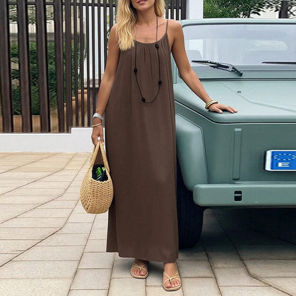 Claudine™ - Robe Longue Sans Manches